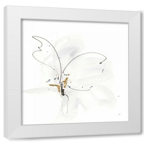 Cool Gray VI White Modern Wood Framed Art Print by Paschke, Chris
