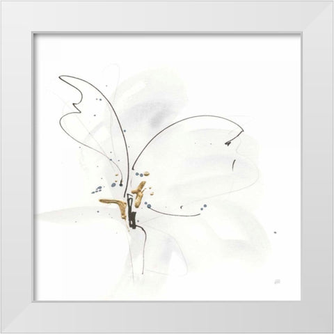 Cool Gray VI White Modern Wood Framed Art Print by Paschke, Chris