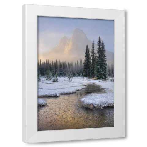 Bell Mountain North Cascades I White Modern Wood Framed Art Print by Majchrowicz, Alan