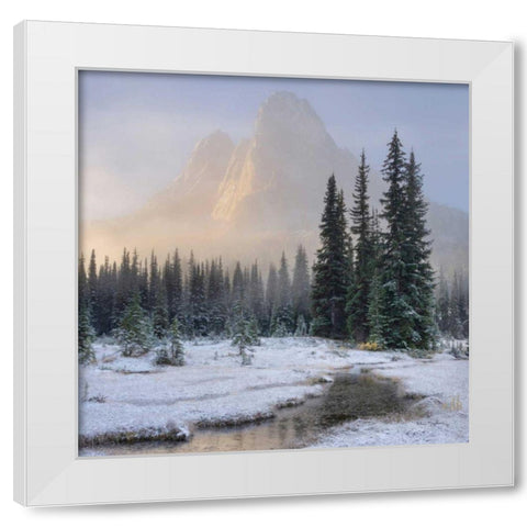 Bell Mountain North Cascades II White Modern Wood Framed Art Print by Majchrowicz, Alan