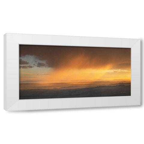 Sunset Clouds in the Tetons White Modern Wood Framed Art Print by Majchrowicz, Alan