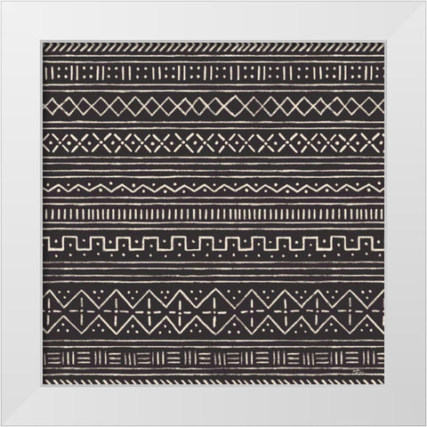 Jungle Love Pattern VE Sq White Modern Wood Framed Art Print by Penner, Janelle