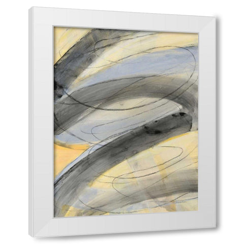 In the Mix I White Modern Wood Framed Art Print by Hristova, Albena