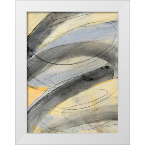 In the Mix I White Modern Wood Framed Art Print by Hristova, Albena