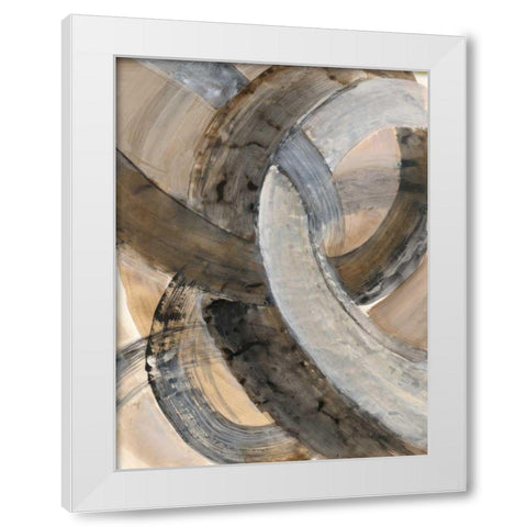In the Mix II White Modern Wood Framed Art Print by Hristova, Albena