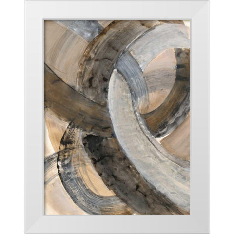 In the Mix II White Modern Wood Framed Art Print by Hristova, Albena