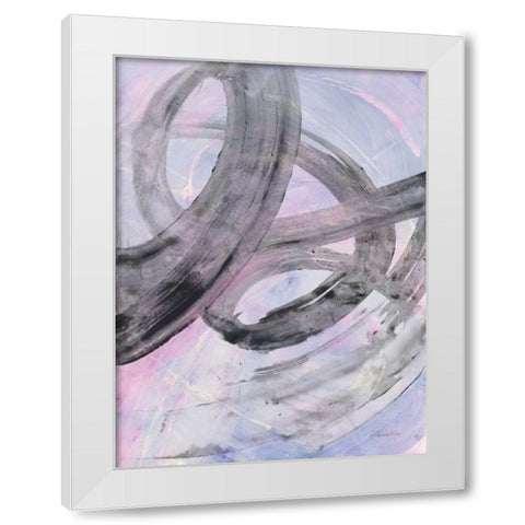 In the Mix III White Modern Wood Framed Art Print by Hristova, Albena
