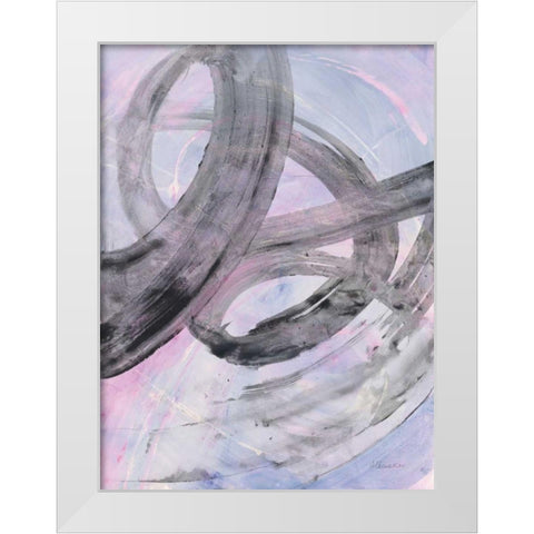 In the Mix III White Modern Wood Framed Art Print by Hristova, Albena