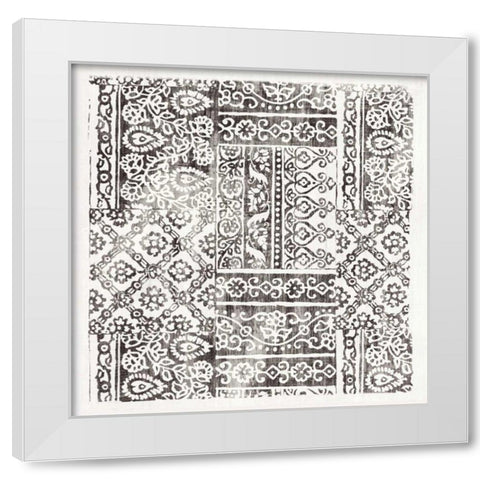 Garden Gate Ebony White Modern Wood Framed Art Print by Wild Apple Portfolio