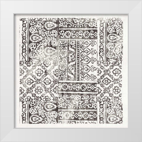 Garden Gate Ebony White Modern Wood Framed Art Print by Wild Apple Portfolio