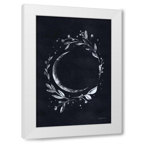 Lunar I White Modern Wood Framed Art Print by Thorns, Becky