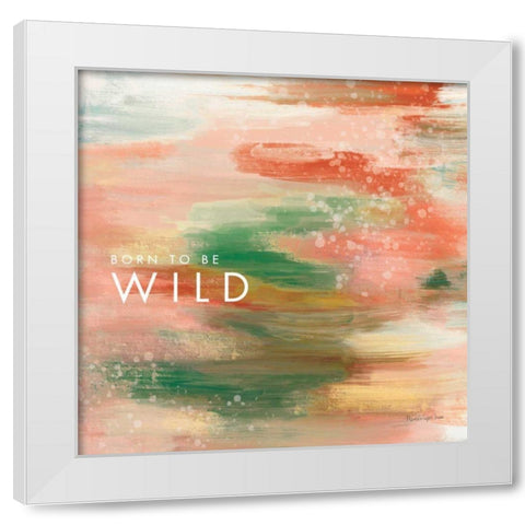 Wild White Modern Wood Framed Art Print by Charro, Mercedes Lopez