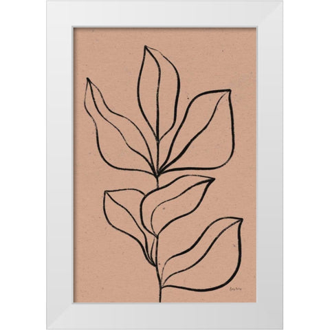 Balance VII White Modern Wood Framed Art Print by Thorns, Becky