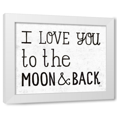 Sun and Moon II Black White Modern Wood Framed Art Print by Mullan, Michael
