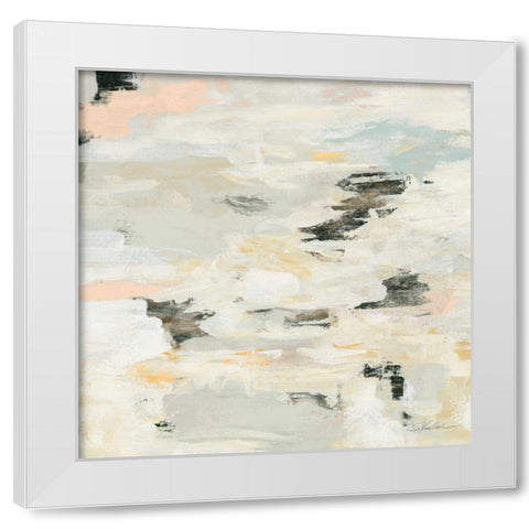 Steps on Stones I Boho White Modern Wood Framed Art Print by Vassileva, Silvia