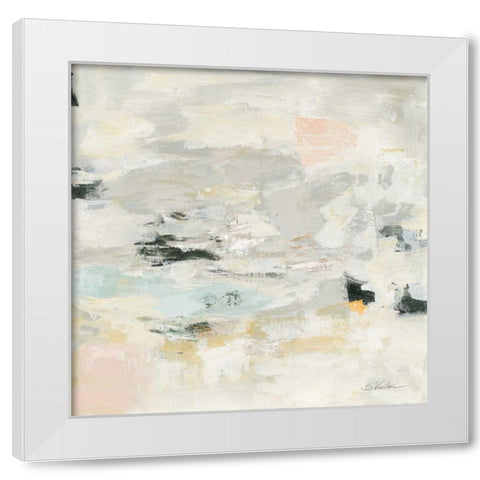 Steps on Stones II White Modern Wood Framed Art Print by Vassileva, Silvia