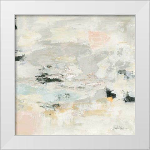 Steps on Stones II White Modern Wood Framed Art Print by Vassileva, Silvia