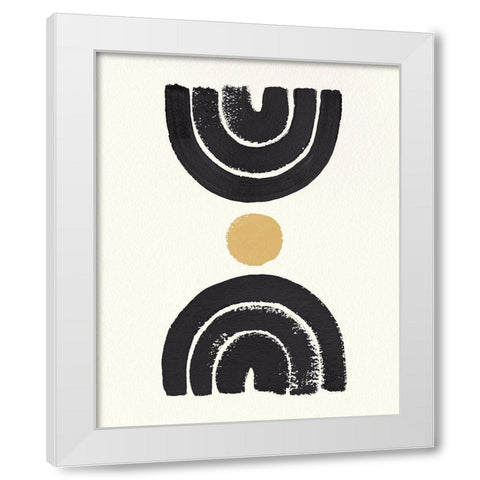 Desert Rainbows I Dark White Modern Wood Framed Art Print by Hershey, Moira
