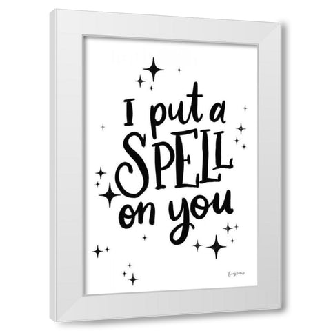 Sophisticated Spooky III BW White Modern Wood Framed Art Print by Thorns, Becky