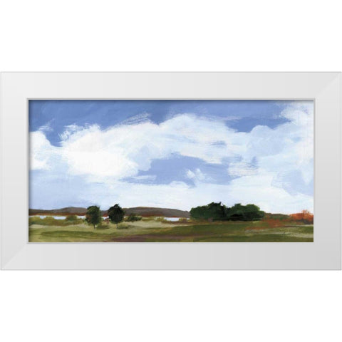 Catcalling Clouds White Modern Wood Framed Art Print by Munger, Pamela