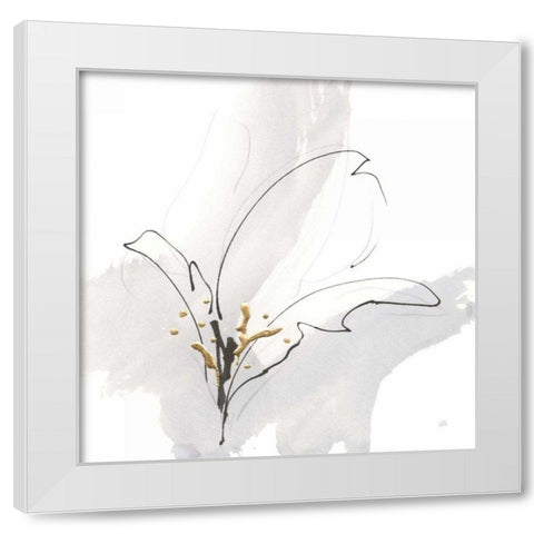 Cool Gray VIII White Modern Wood Framed Art Print by Paschke, Chris