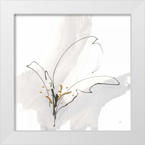 Cool Gray VIII White Modern Wood Framed Art Print by Paschke, Chris