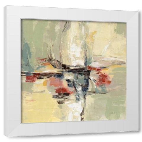 Island Vibe White Modern Wood Framed Art Print by Vassileva, Silvia