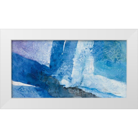 Intersect I White Modern Wood Framed Art Print by Hristova, Albena