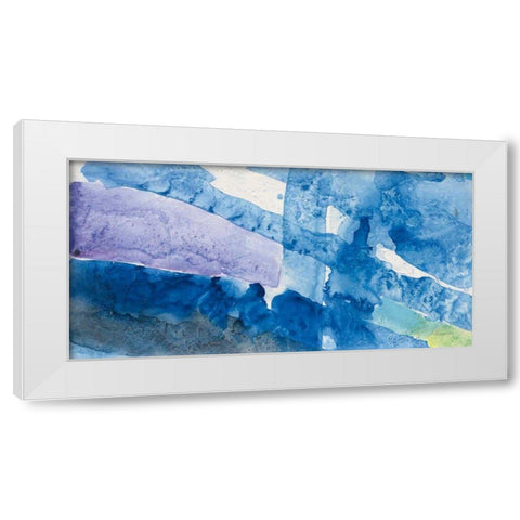 Intersect II White Modern Wood Framed Art Print by Hristova, Albena