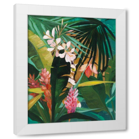 Hidden Jungle I White Modern Wood Framed Art Print by Purinton, Julia