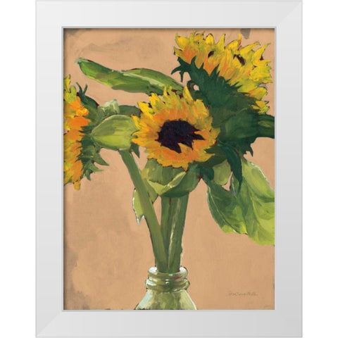 Sunny White Modern Wood Framed Art Print by Miller, Sara Zieve