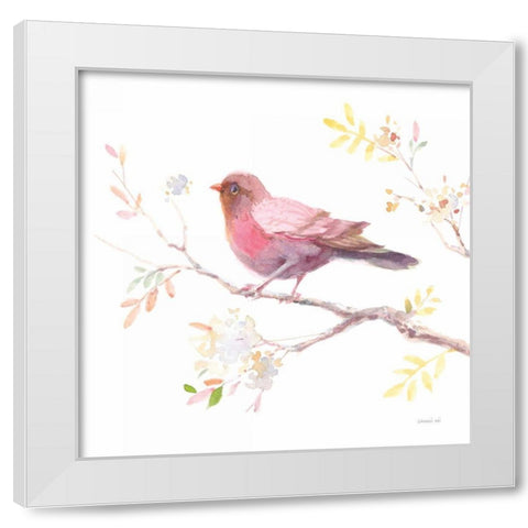 Flight Friends II White Modern Wood Framed Art Print by Nai, Danhui