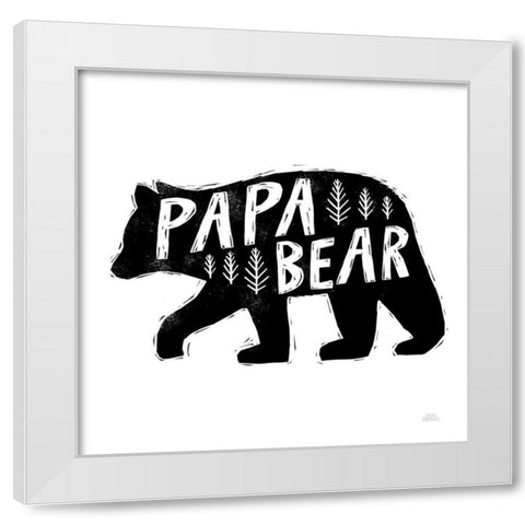 Forest Family II White Modern Wood Framed Art Print by Marshall, Laura