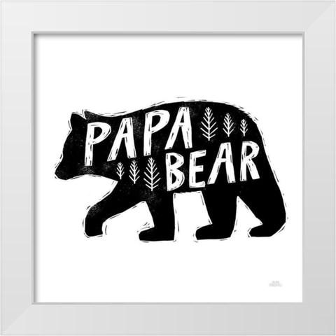 Forest Family II White Modern Wood Framed Art Print by Marshall, Laura