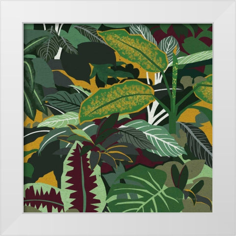 Jungle Safari I White Modern Wood Framed Art Print by Gallagher, Megan