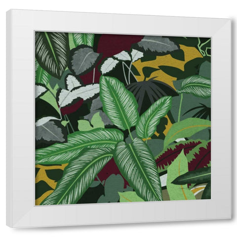 Jungle Safari II White Modern Wood Framed Art Print by Gallagher, Megan