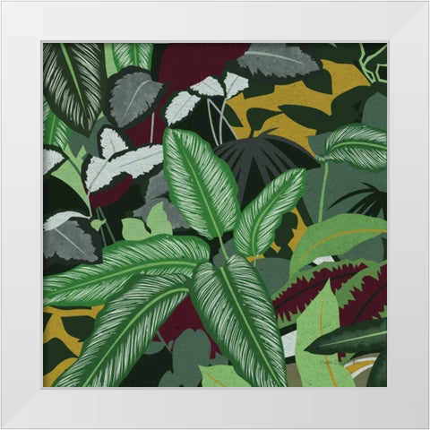Jungle Safari II White Modern Wood Framed Art Print by Gallagher, Megan