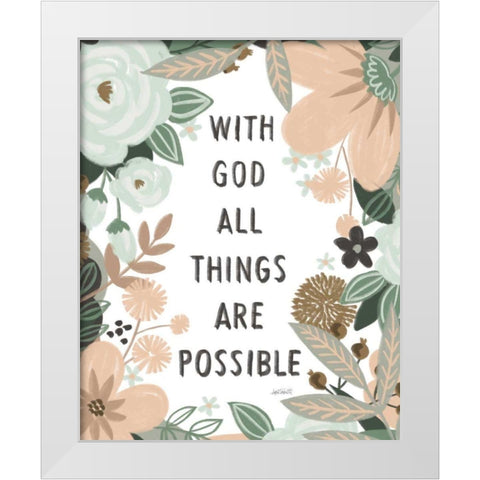 Trust In The Lord II White Modern Wood Framed Art Print by Tavoletti, Anne