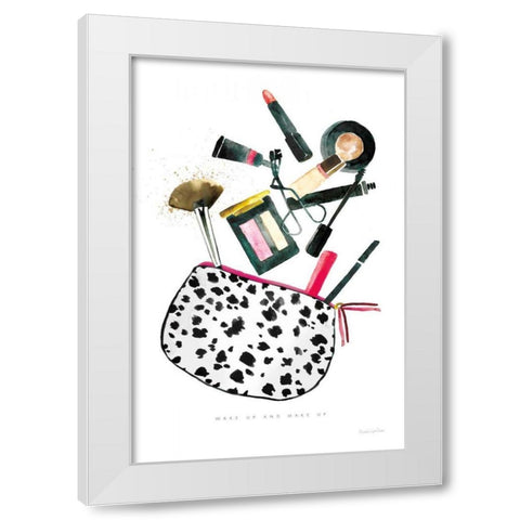 Make it Up I White Modern Wood Framed Art Print by Charro, Mercedes Lopez