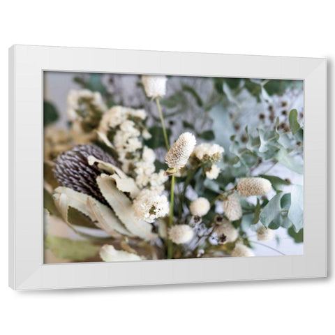 Eucalyptus Arrangement Detail I White Modern Wood Framed Art Print by Catterall, Elise