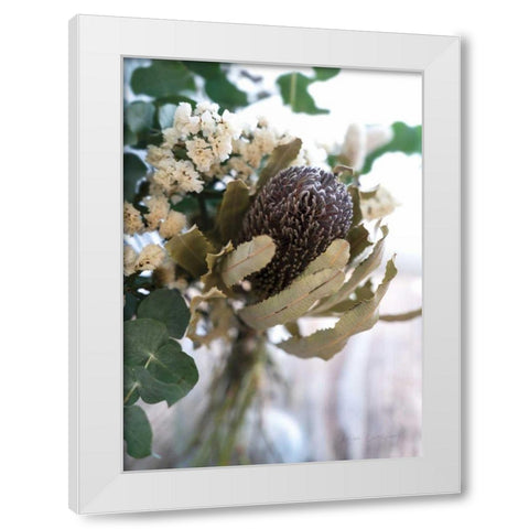 Eucalyptus Arrangement Detail II White Modern Wood Framed Art Print by Catterall, Elise