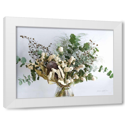 Eucalyptus Arrangement White Modern Wood Framed Art Print by Catterall, Elise