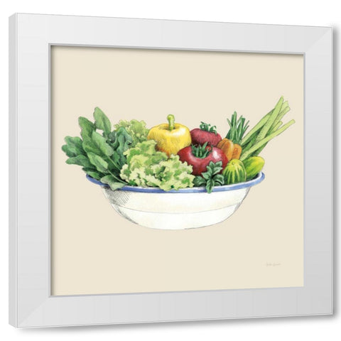 Fresh From The Garden IV Cream White Modern Wood Framed Art Print by Grove, Beth