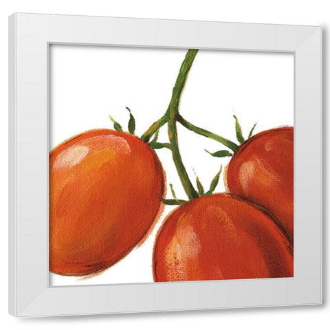 Tasty on White White Modern Wood Framed Art Print by Audit, Lisa