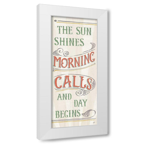 Morning Moment XI White Modern Wood Framed Art Print by Brissonnet, Daphne
