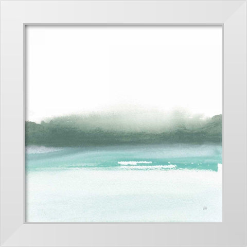 Empowering Mint I White Modern Wood Framed Art Print by Paschke, Chris