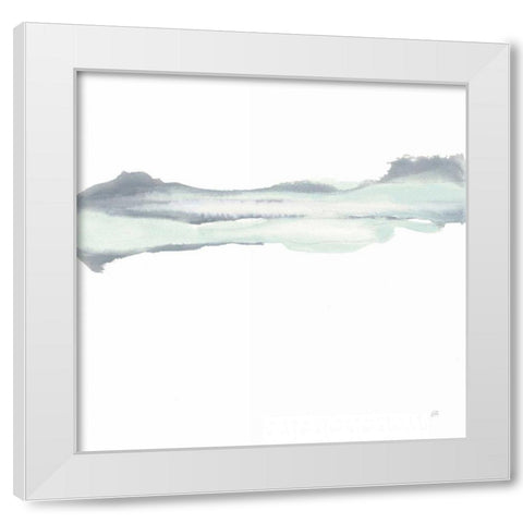 Mint Slate II White Modern Wood Framed Art Print by Paschke, Chris