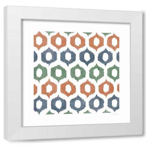 Simply Colorful I White Modern Wood Framed Art Print by Green, Nancy