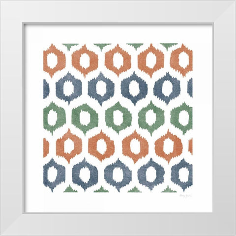 Simply Colorful I White Modern Wood Framed Art Print by Green, Nancy