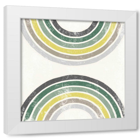 Over the Rainbow I White Modern Wood Framed Art Print by Hershey, Moira